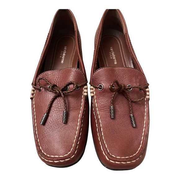 Liz Claiborne Shoes - Liz Claiborne Flex Brown Leather Driving Moccasins Loafers Slip-On Shoes Size 8